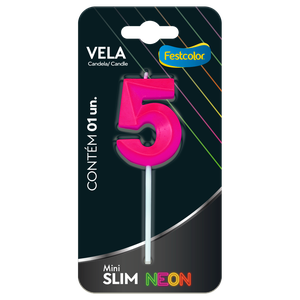VELA MINI SLIM NEON PINK N 5