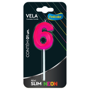 VELA MINI SLIM NEON PINK N 6