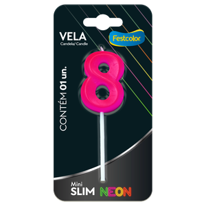 VELA MINI SLIM NEON PINK N 8
