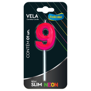 VELA MINI SLIM NEON PINK N 9