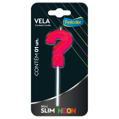 Produto Festcolor - VELA MINI SLIM NEON PINK N ?