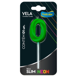 VELA MINI SLIM NEON VERDE N 0