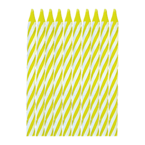 VELA PALITO ESPIRAL AMARELA