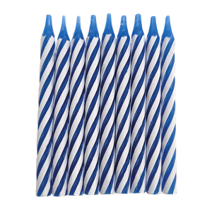 VELA PALITO ESPIRAL AZUL