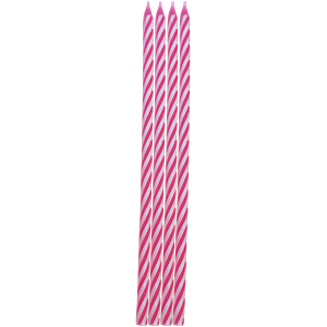 VELA PALITO GRANDE ESPIRAL ROSA