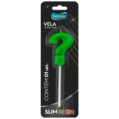 Produto Festcolor - VELA SLIM NEON VERDE N ?