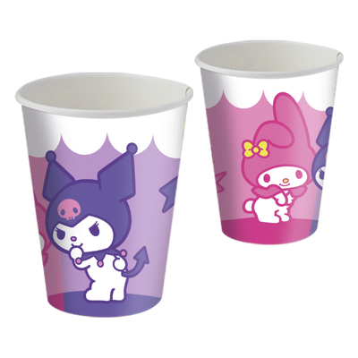 Produto Festcolor - COPO PAPEL 200ML MY MELODY E KUROMI