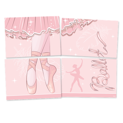 Produto Festcolor - PAINEL 4 PARTES BAILARINA