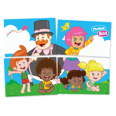 Produto Festcolor - PAINEL 4 PARTES MUNDO BITA