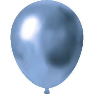 BALÃO METALICO CROMADO 9 AZUL 
