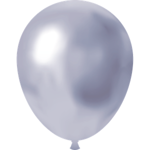 BALÃO METALICO CROMADO 9 PRATA