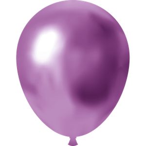 BALÃO METALICO CROMADO 9 ROSA 