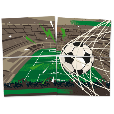 Produto Festcolor - PAINEL 4 PARTES FUTEBOL