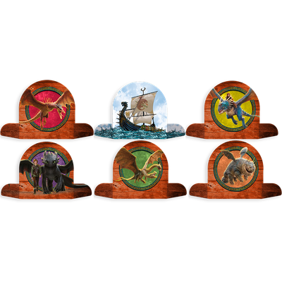 Produto Festcolor - KIT FESTA COMO TREINAR O SEU DRAGÃO DECORAÇÃO DE MESA