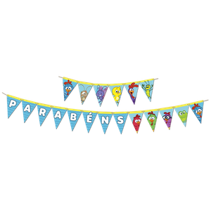 FAIXA DECORATIVA GALINHA PINTADINHA