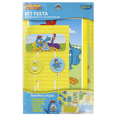 Produto Festcolor - KIT FESTA GALINHA PINTADINHA