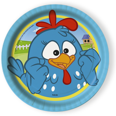 Produto Festcolor - PRATO GALINHA PINTADINHA