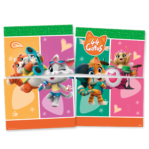 PAINEL 4 PARTES 44 GATOS