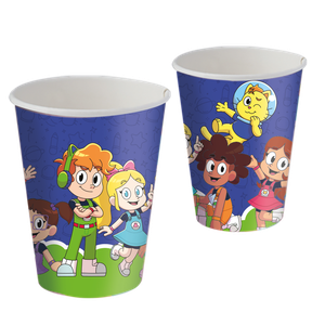 COPO PAPEL 200ML GATO GALÁCTICO