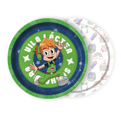 Produto Festcolor - PRATO GATO GALÁCTICO