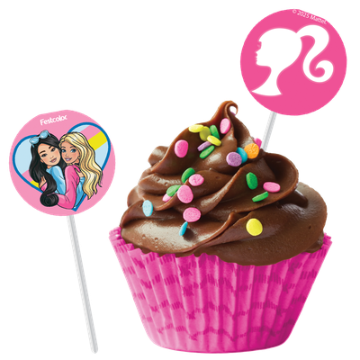 Produto Festcolor - BANDEIRINHA PARA DOCINHOS BARBIE ESPECIAL