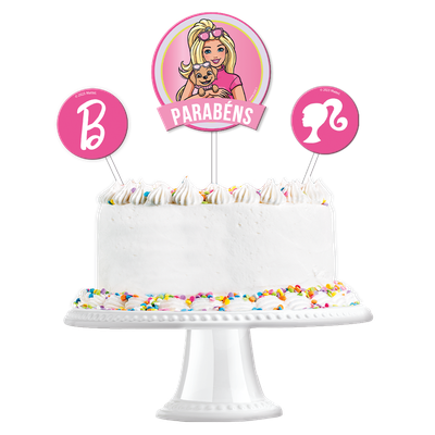 Produto Festcolor - KIT TOPO DE BOLO BARBIE ESPECIAL