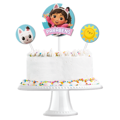 Produto Festcolor - KIT TOPO DE BOLO CASA MÁGICA DA GABBY FILME