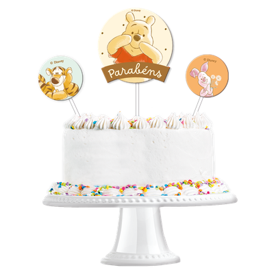 Produto Festcolor - KIT TOPO DE BOLO URSINHO POOH ESPECIAL
