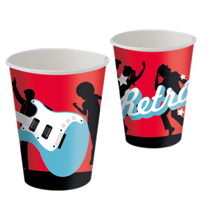 COPO PAPEL 200ML FESTA RETRO