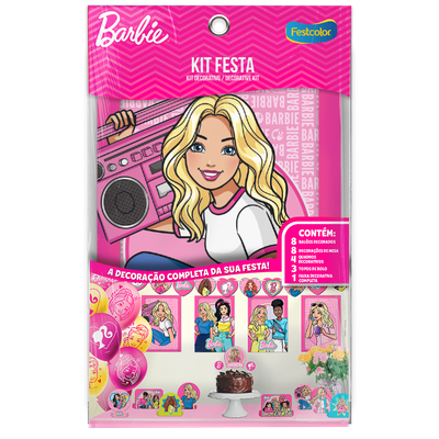 Produto Festcolor - KIT FESTA 24 PEÇAS BARBIE ESPECIAL