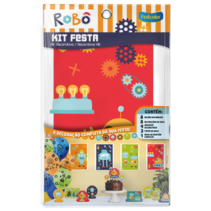 KIT FESTA 24 PECAS ROBÔ