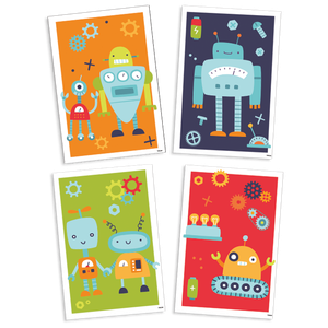 QUADROS DECORATIVOS ROBÔ