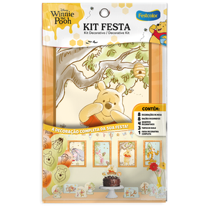 KIT FESTA 24 PECAS URSINHO POOH ESPECIAL
