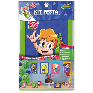 KIT FESTA 24 PECAS GATO GALÁCTICO