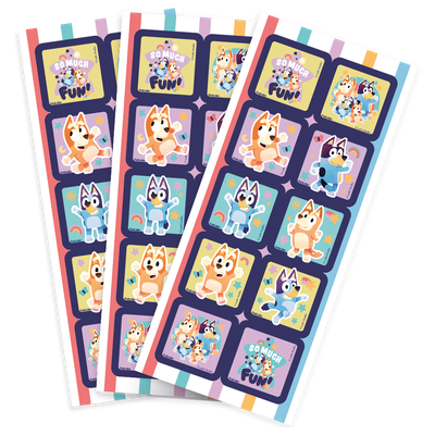 Produto Festcolor - ADESIVO QUADRADO BLUEY ESPECIAL