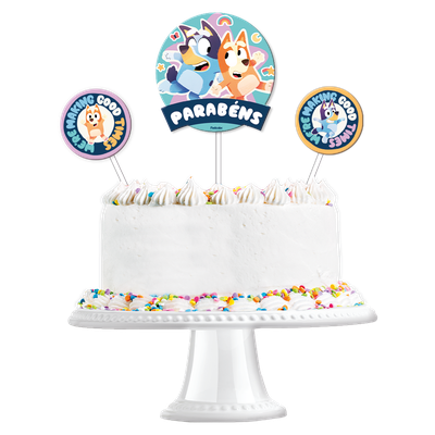 Produto Festcolor - KIT TOPO DE BOLO BLUEY ESPECIAL