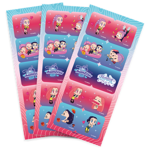 ADESIVO QUADRADO GUERREIRAS DO K-POP