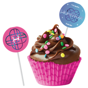 BANDEIRINHA PARA DOCINHOS GUERREIRAS DO K-POP