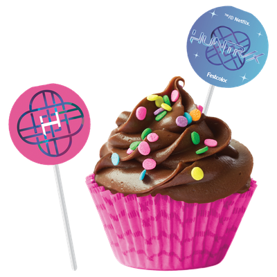 Produto Festcolor - BANDEIRINHA PARA DOCINHOS GUERREIRAS DO K-POP