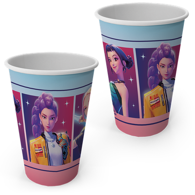 Produto Festcolor - COPO PAPEL 200ML GUERREIRAS DO K-POP