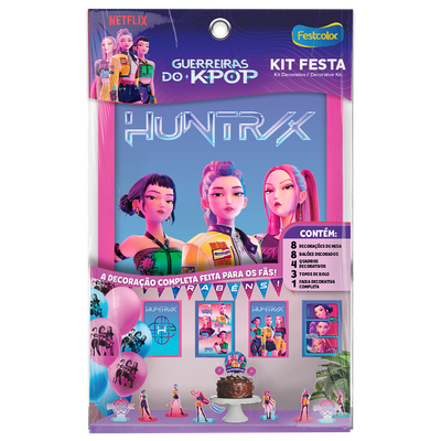 Produto Festcolor - KIT FESTA 24 PECAS GUERREIRAS DO K-POP