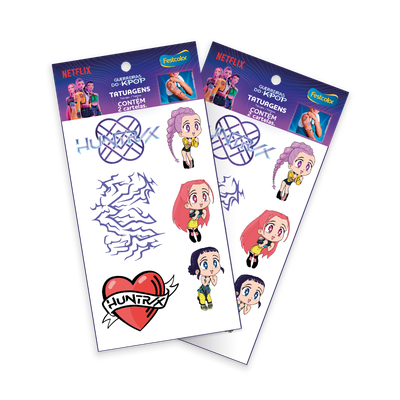 Produto Festcolor - TATUAGEM DE PELE GUERREIRAS DO K-POP