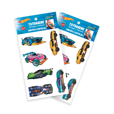 Produto Festcolor - TATUAGEM DE PELE HOT WHEELS