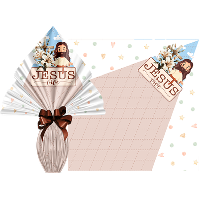 Produto Festcolor - SACO POLI PRATIC 39X39 PÁSCOA CRISTÃ