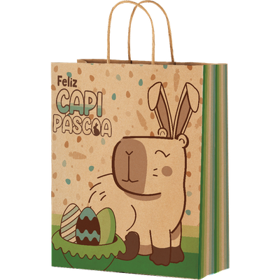 Produto Festcolor - SACOLA DE PAPEL G 33X26X17 CAPIPÁSCOA