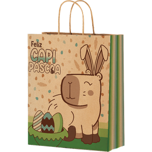 SACOLA DE PAPEL PP 18X14X7 CAPIPÁSCOA