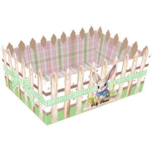 CESTA CERCA M PÁSCOA RABBIT