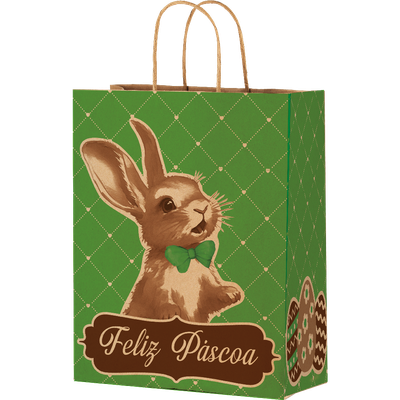Produto Festcolor - SACOLA DE PAPEL PP 18X14X7 PÁSCOA RABBIT