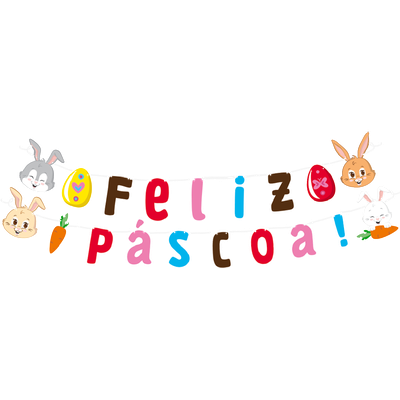 Produto Festcolor - FAIXA DECORATIVA PÁSCOA DIVERTIDA