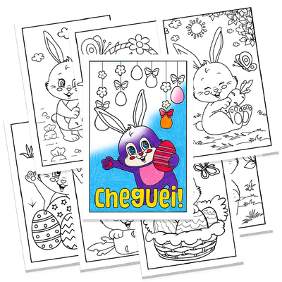 Produto Festcolor - FIGURAS PARA COLORIR PÁSCOA DIVERTIDA